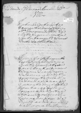 Autos de contas do testamento com que faleceu o Padre Raimundo Ribeiro