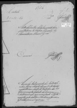 Autos de contas de testamento com que faleceu Vitória Rosado