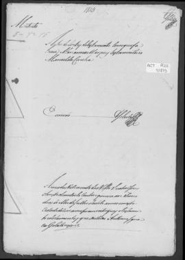 Autos de contas de testamento com que faleceu Mariana Marques