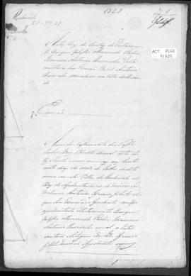 Autos cíveis de contas de testamento com que faleceu o Reverendo Padre Jerónimo António Ruivinho