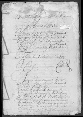 Auto de contas de testamento com que faleceu o Padre Paulo Coelho