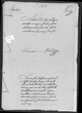 Autos de contas de testamento com que faleceu João António dos Santos