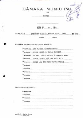 Livros de atas de vereação